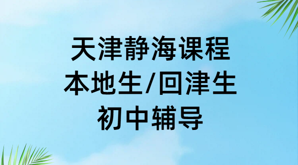锐思教育天津静海实验/模范/西城/团泊附近初中辅导｜本地生/回津生分班教学，一对一/小班课/全托集训冲刺中考