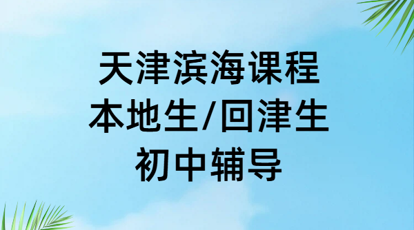 ​锐思教育天津滨海塘沽一中/开发区/三大街/万达/营口道附近初中辅导｜本地生/回津生分班教学，一对一/小班课/全托集训冲