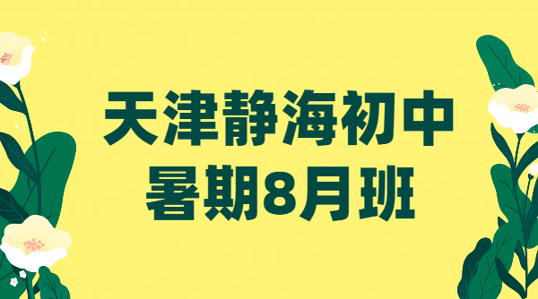 天津静海小升初/升初二/升初三衔接：8月二期暑期班火热招生中，七八九年级辅导机构锐思教育