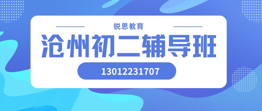 沧州运河初二学生针对性培优｜改善学习低效掌握科学学习方法｜锐思教育｜一对一答疑  