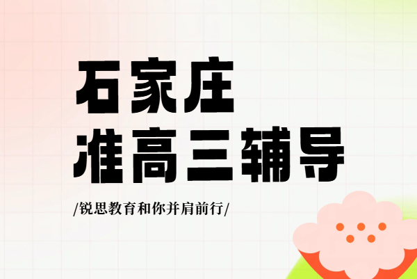 石家庄准高三生暑期高效提分指南 锐思教育高考一轮衔接辅导
