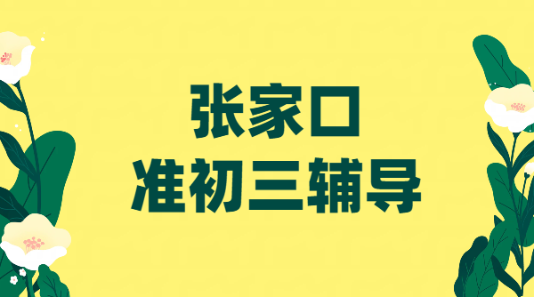 张家口准初三家长，暑假8月班初三一对一/小班课/全托班九年级补课