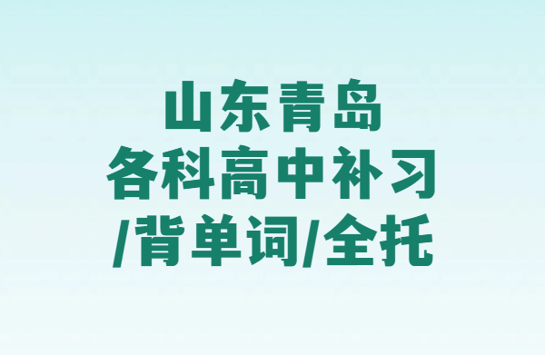 山东青岛新高一新高二新高三辅导全指南：一对一/小班/全托住宿+暑假预科+背单词课高中英语3500词