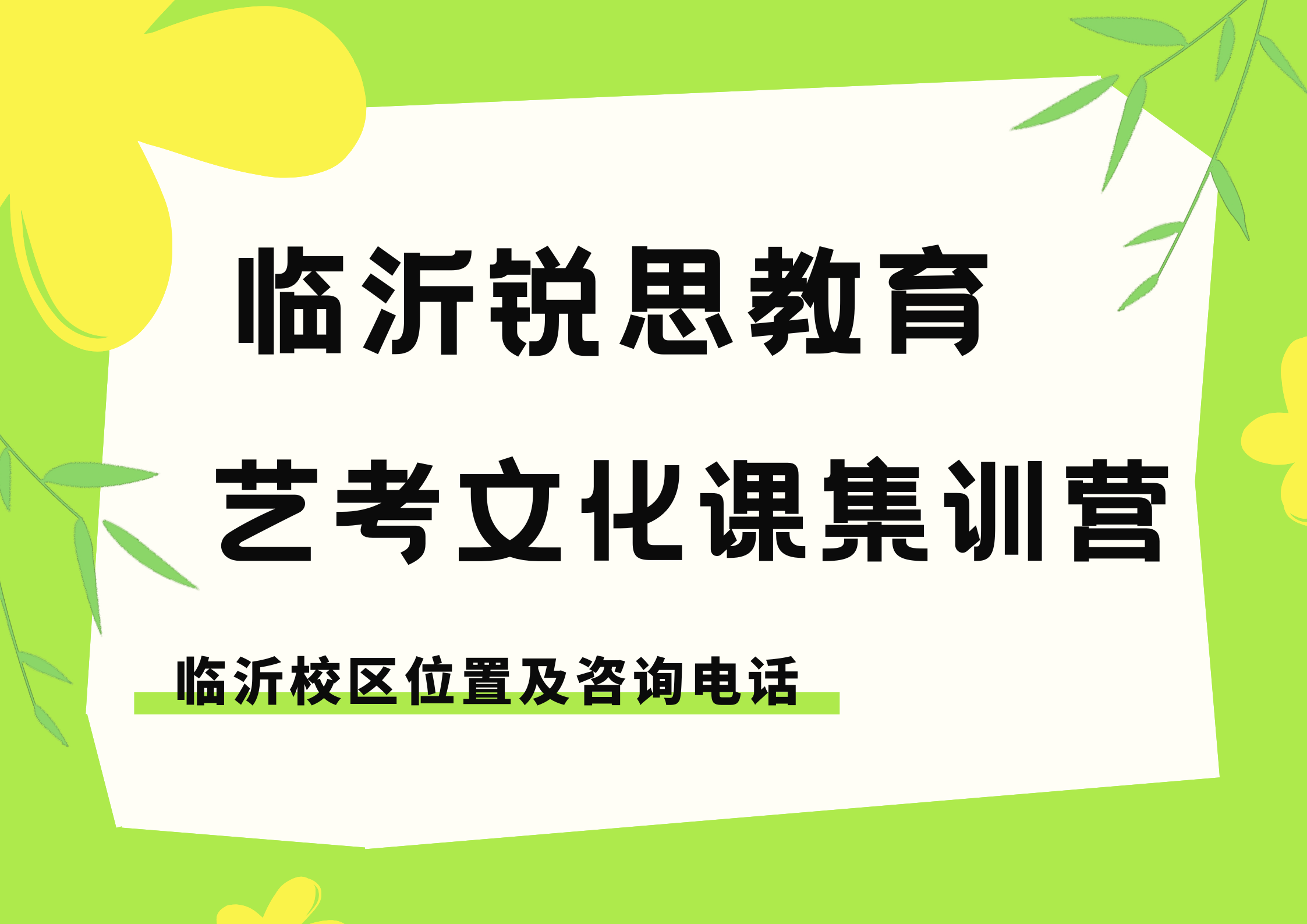 临沂2027高三艺考文化课集训班：锐思教育艺考文化课补差/冲刺/拔高/培优分层教学