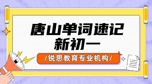 新初中学生单词怎么背？唐山锐思教育单词速记-新初一词汇量暴增的秘密（免费试听）