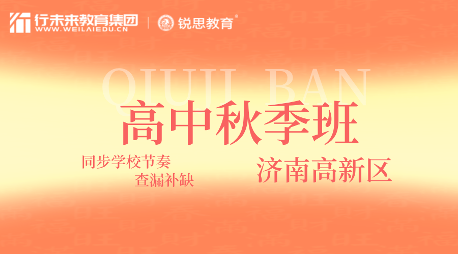济南高新区高二秋季课外辅导班 锐思教育高中一对一/小班专项提升