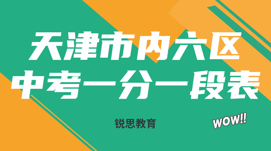 2023天津中考一分一段表