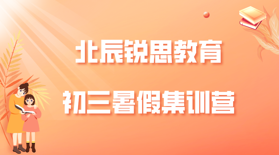 天津北辰锐思教育新初三暑假班_九年级暑假集训营